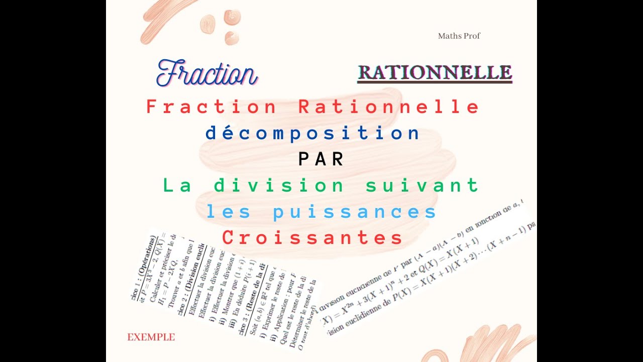 Décomposition d'une fraction rationnelle  suivant les puissances croissantes