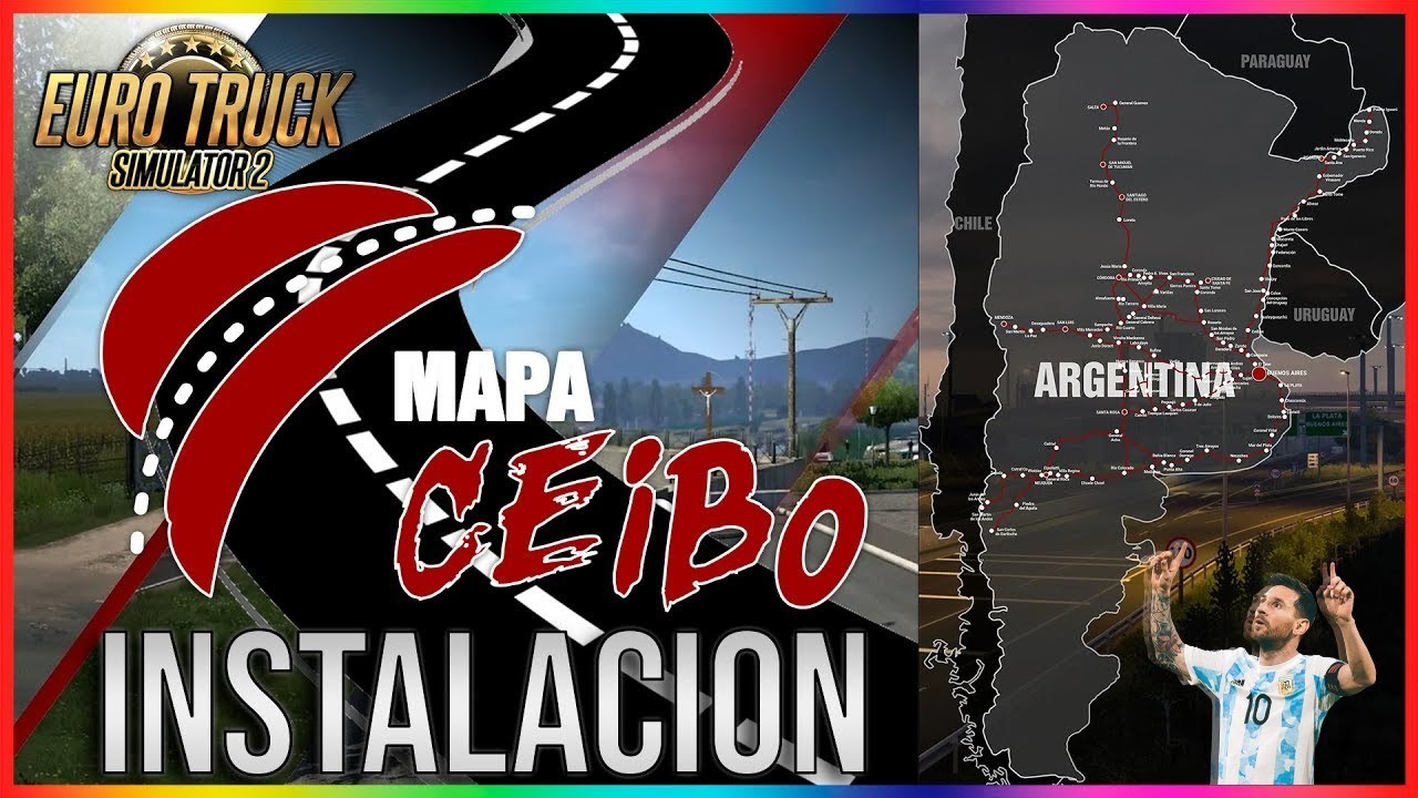 [ETS 1.53] MAPA CEIBO ARGENTINA y URUGUAY como OBTENER + INSTALAR #ets2 EURO TRUCK SIMULATOR 2