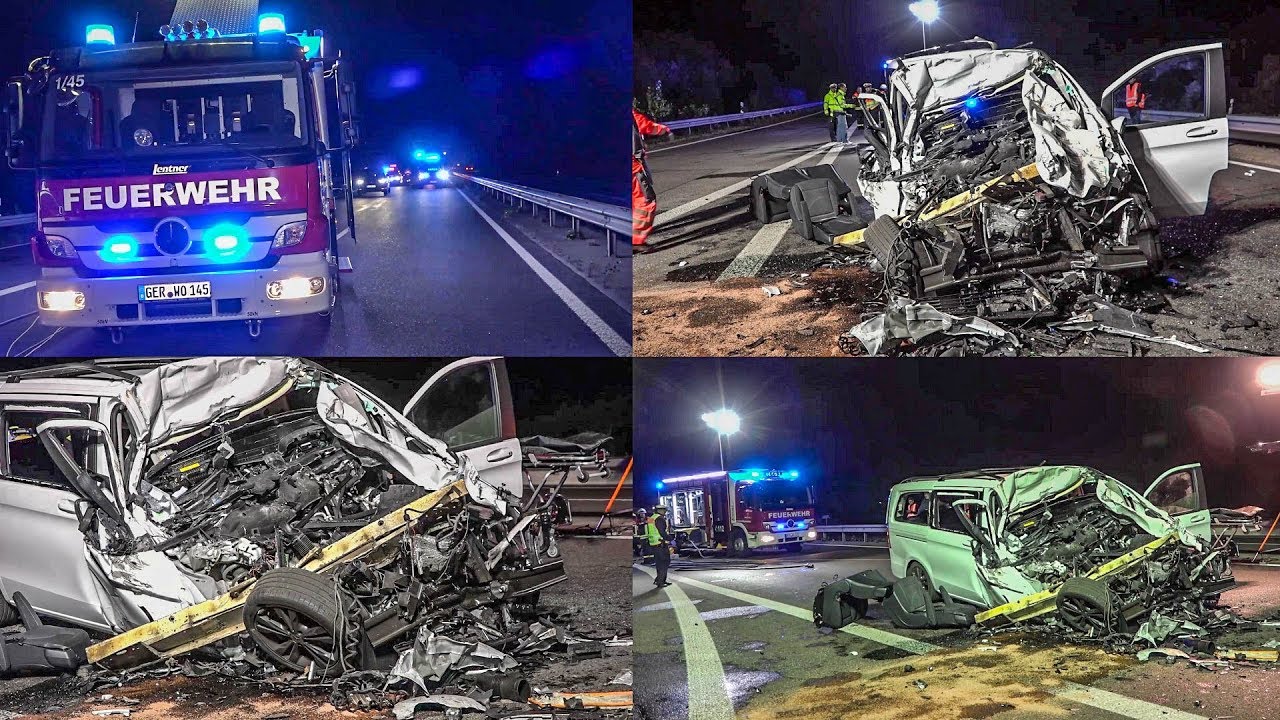 [TÖDLICHER UNFALL] KLEIN-BUS KRACHT in SATTELZUG - [PKW völlig zerstört] - FEUERWEHR & RETTUNG