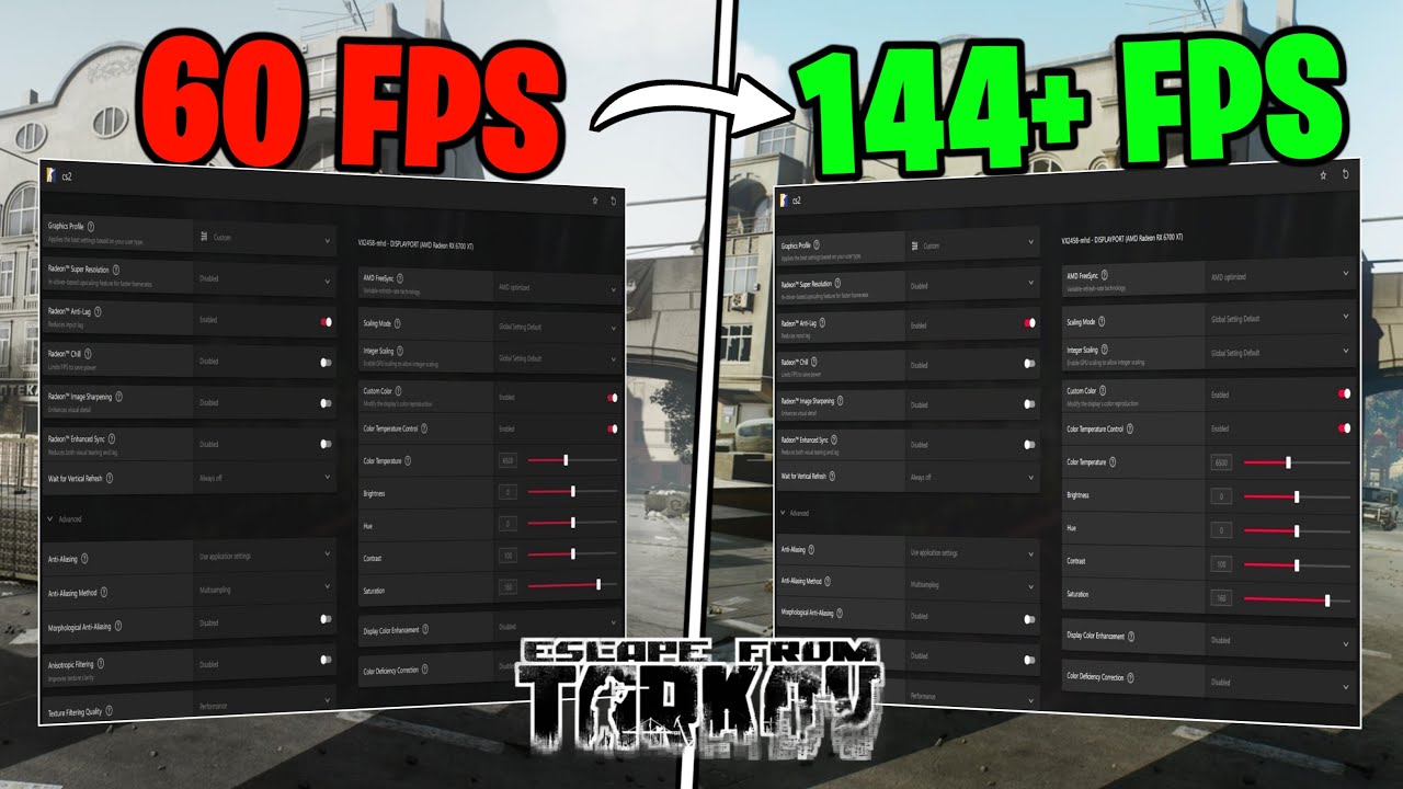 BEST AMD Radeon Settings For Escape From Tarkov! - (MAX FPS & VISUALS) 2024 FPS Guide!