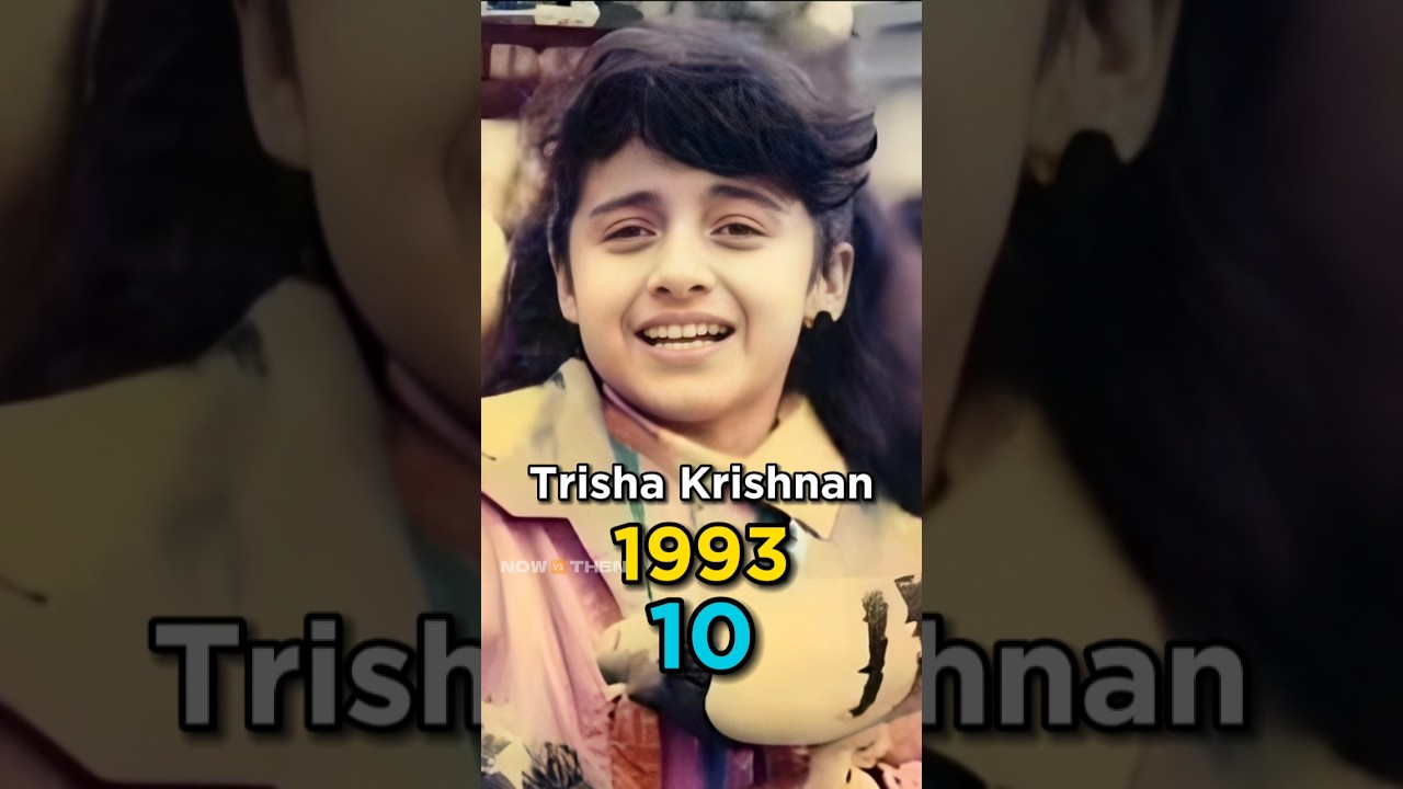 Trisha Krishnan | Timeless Beauty, Powerful Presence ll Then And Now ll #shorts