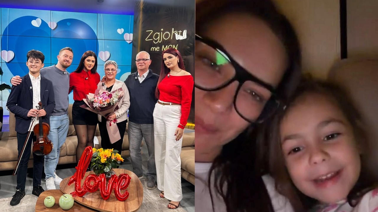 Sara Hoxha dhe Poem surprizojnë çiftin e artistëve, emocione në studio