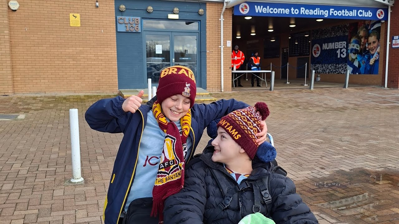 Bradford City Matchday vlog. Reading 2 v 1 Bradford. Heartbreak as Bradford lose away. 