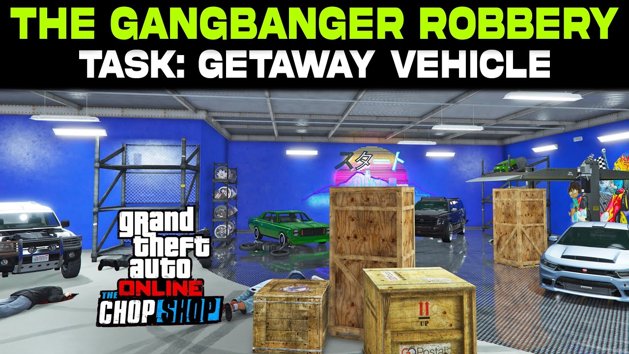 GTA 5 Online: The Gangbanger Robbery - Task: Getaway Vehicle Guide | Salvage Yard