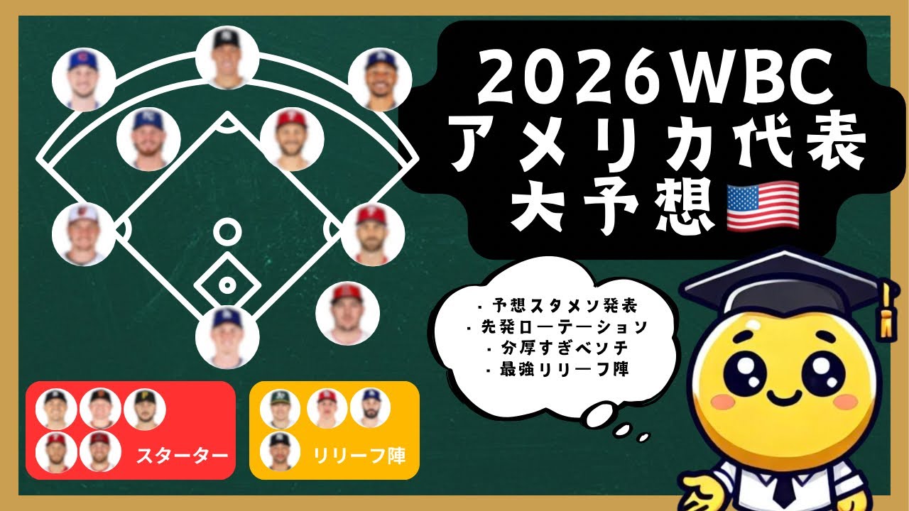 【WBC2026】これが世界最強。アメリカ代表“夢の30人”を完全解説