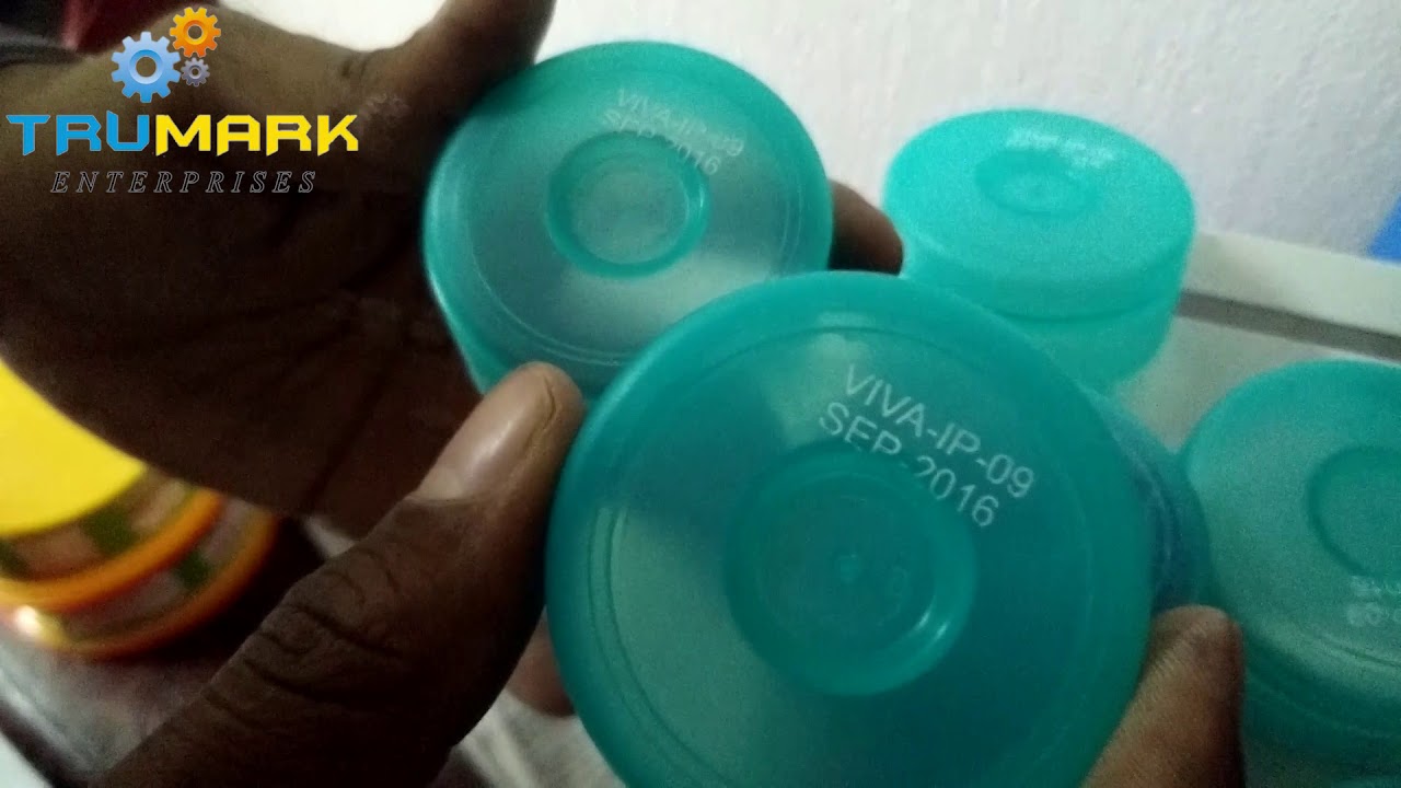 Semi auto pad printer,  mineral water jar cap printer