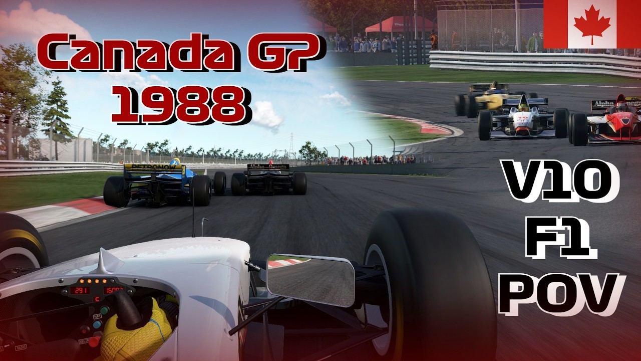 Racing with Real Formula 1 Cars (not the **** of 2026) in historic Canada layout!
