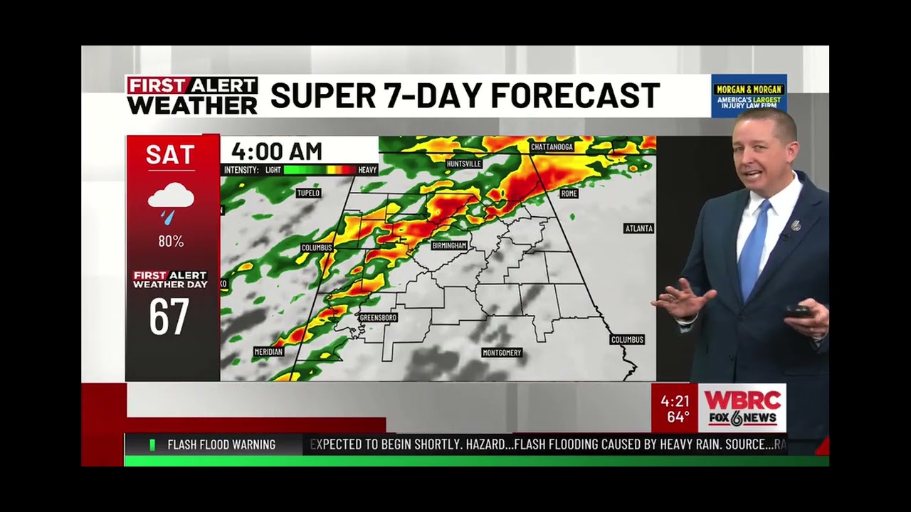 Weather forecast update from Chief Meteorologist Wes Wyatt @weswyattweather 