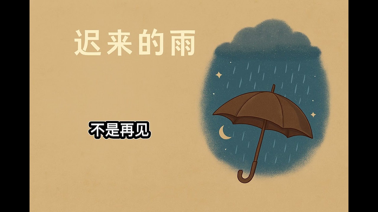 迟来的雨 ｜原来最痛的不是再见，而是再见以后，还想再见【Official Lyric Video】