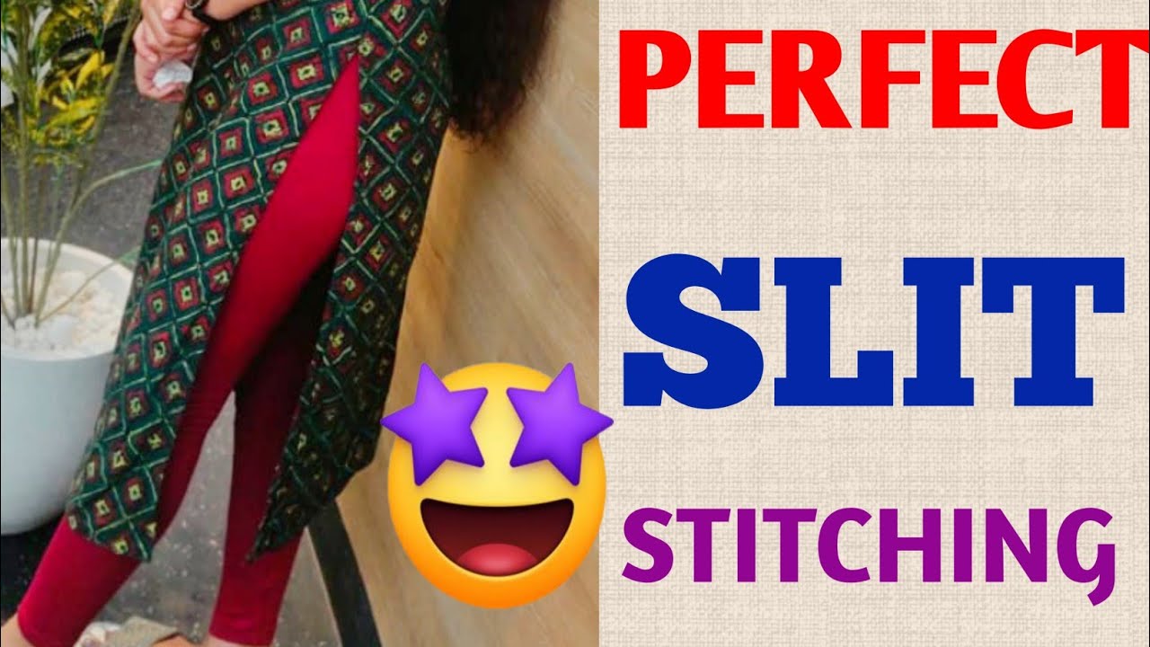 How to stitch Kurthi Slit in Malayalam  Churidar Slit stitching simple and easy method