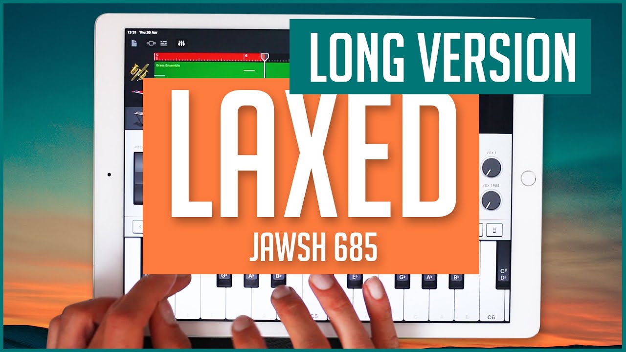Laxed on an iPad Pro LONG VERSION (GarageBand 2020) | TikTok Tunes - Jawsh 685 SIREN BEAT