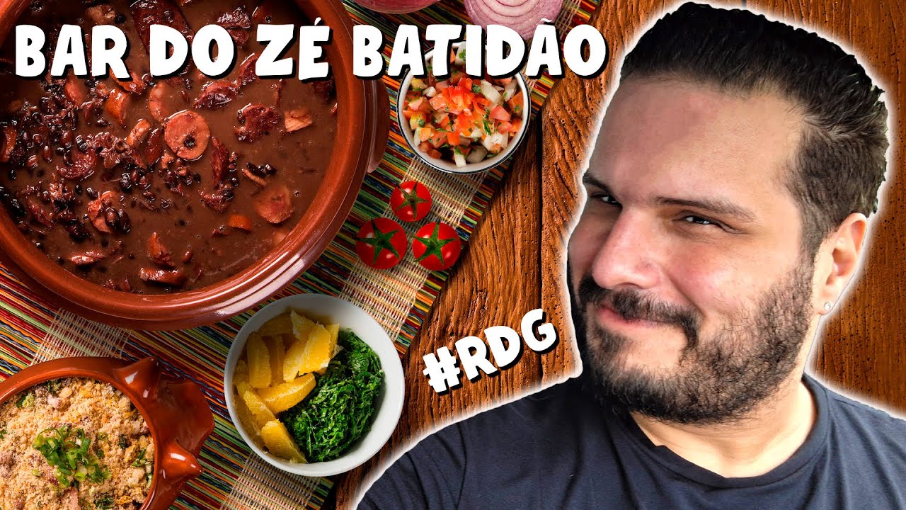 BAR DO ZÉ BATIDÃO E SUA FEIJOADA CARNUDA + SEU ESCONDIDÃO RECHEADÃO #RDG