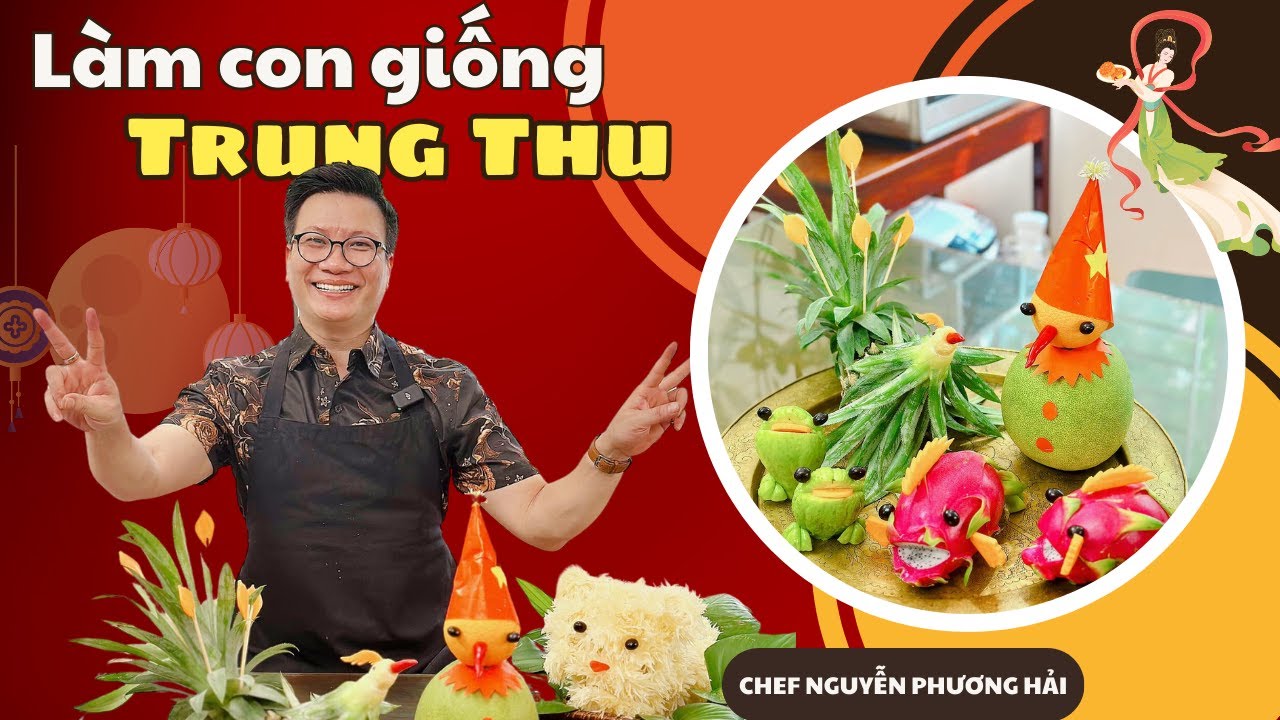 Làm con giống bằng rau củ quả ngộ nghĩnh đón Trung Thu| Cùng Cháu Vào Bếp