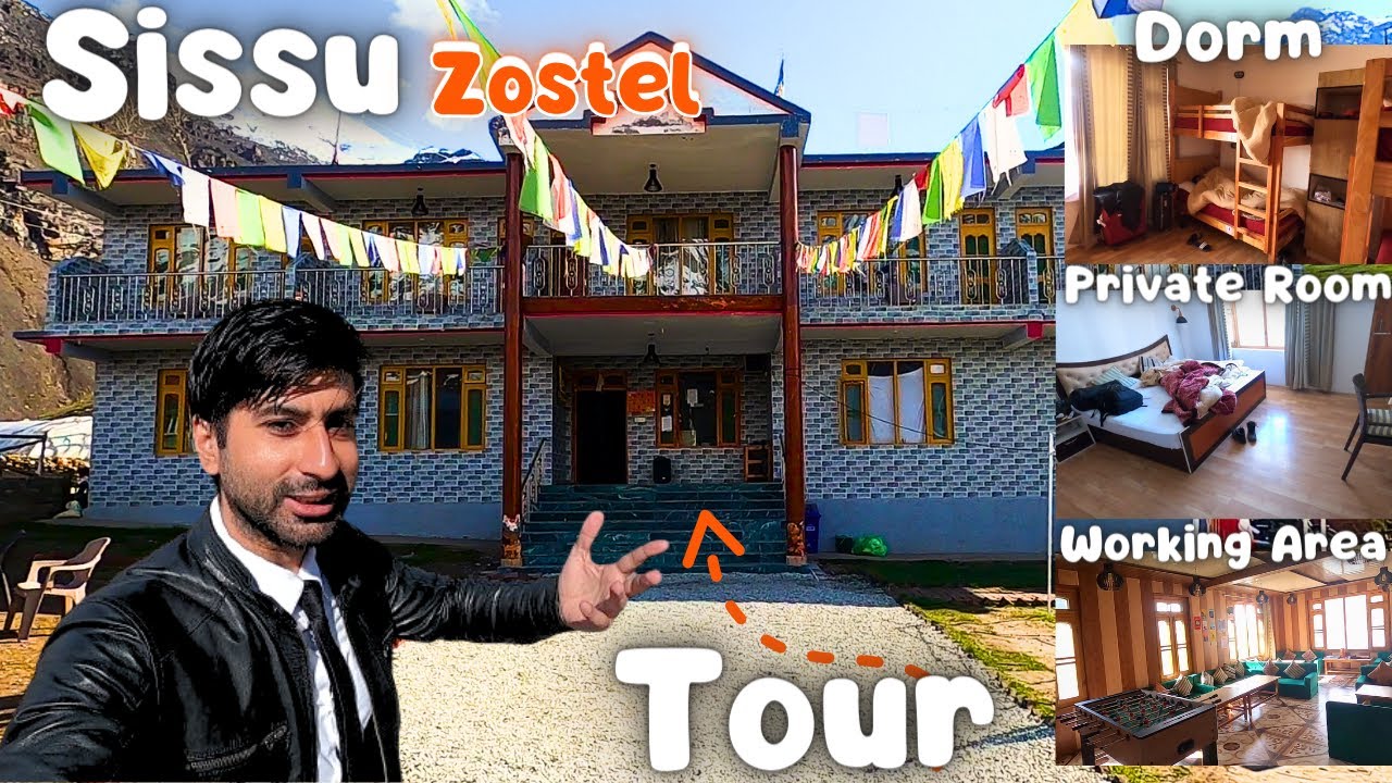 ZOSTEL SISSU Tour Vlog || BUDGET STAY in Sissu || HOSTEL for Work from Mountains || #vlog #zostel