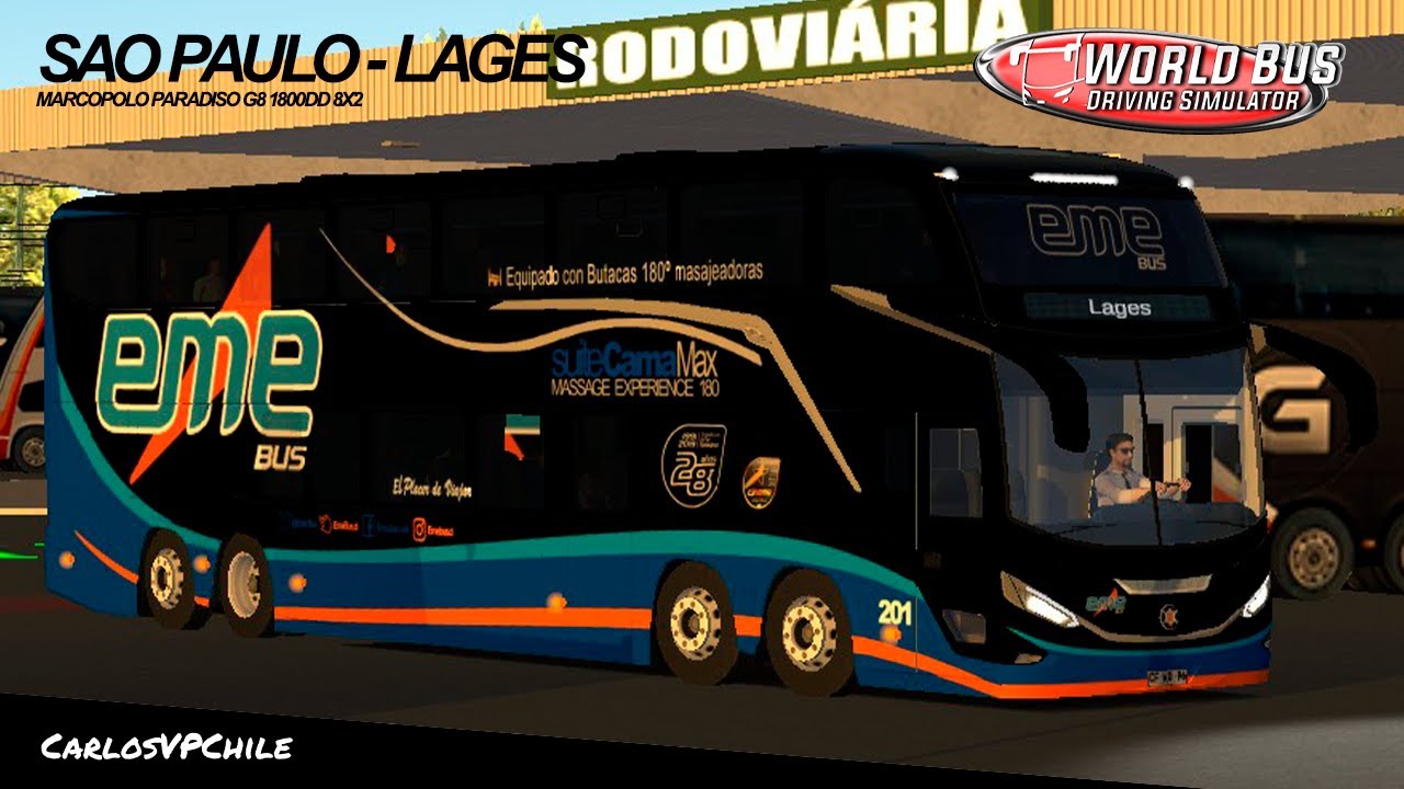 World Bus Driving Simulator - Marcopolo Paradiso G8 1800DD 8X2 