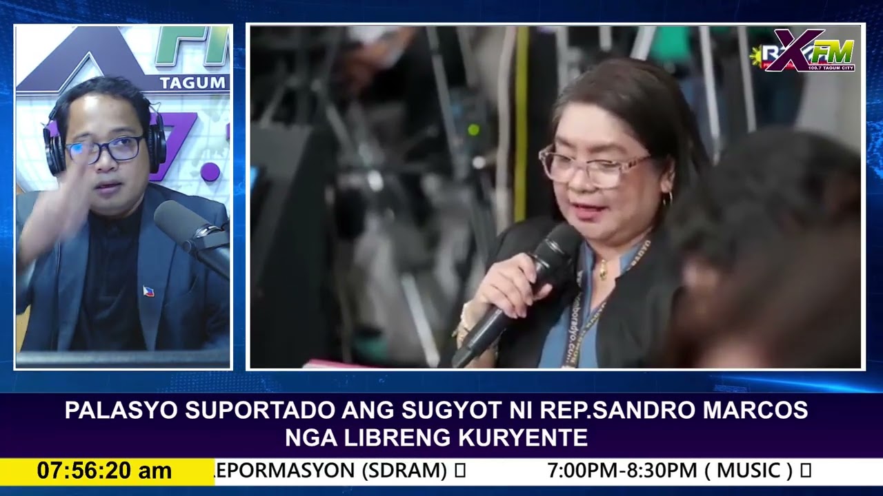 PALASYO SUPORTADO ANG SUGYOT NI REP.SANDRO MARCOS NGA LIBRENG KURYENTE