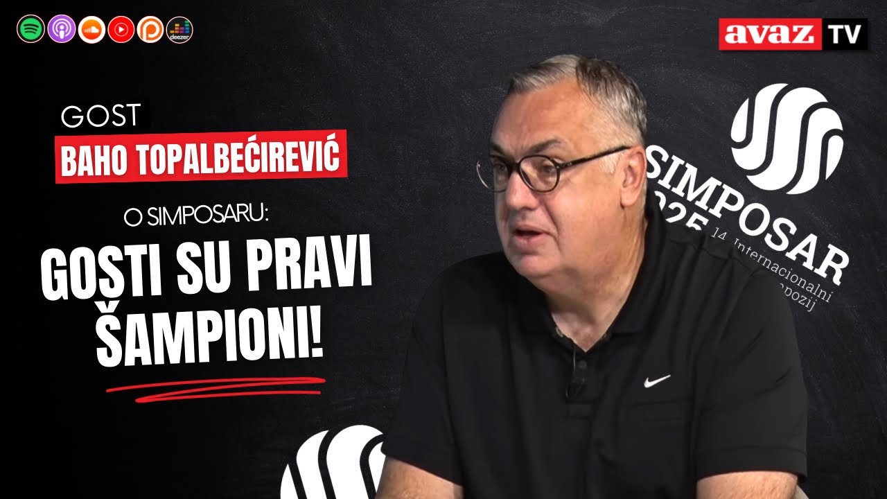 Baho Topalbećirević o Simposaru: Gosti su pravi šampioni, i njima je stalo da se pojave, bude i suza