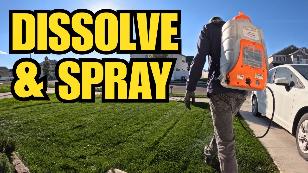 How I Spray Ammonium Sulfate 21-0-0 on Lawns