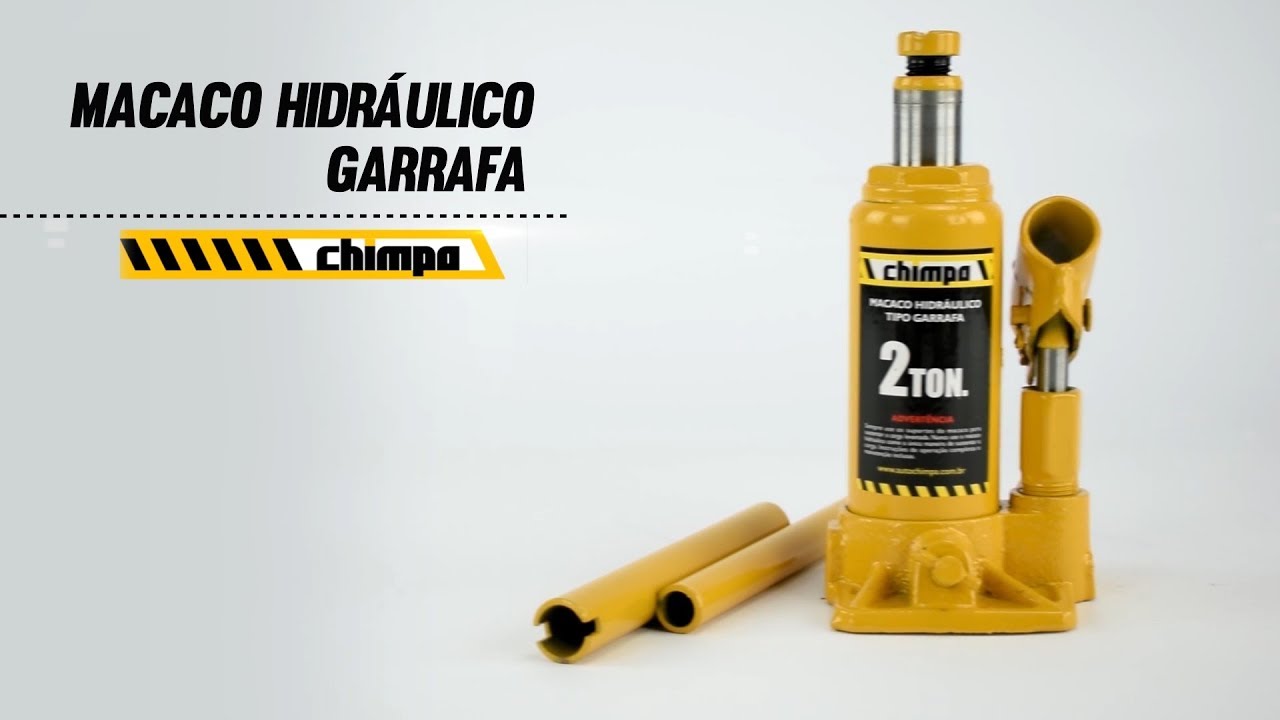 Macaco Hidráulico Garrafa Automotivo para Troca de Pneu - Chimpa