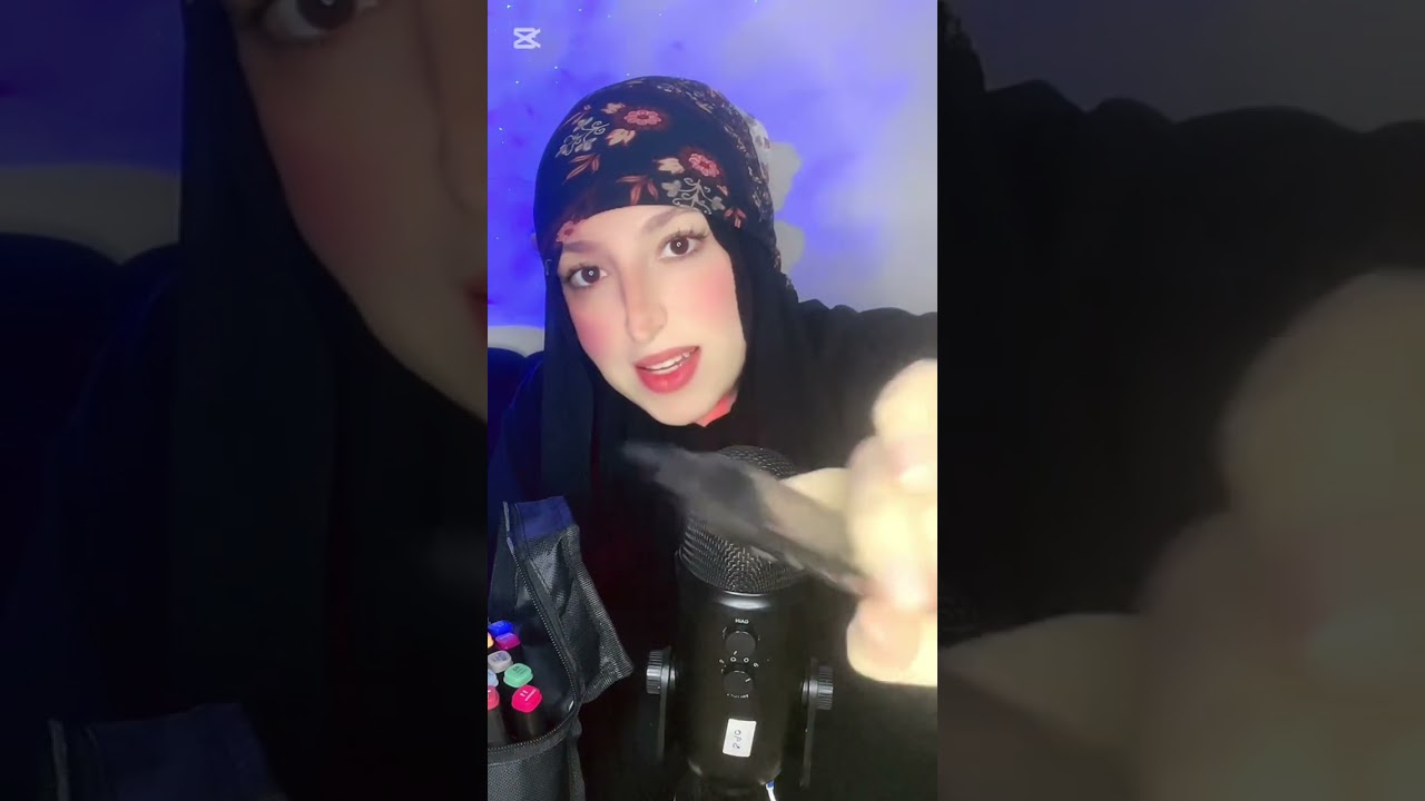 تعالي ارسم علي وشكم بالالوان #asmr لنوم عميق
