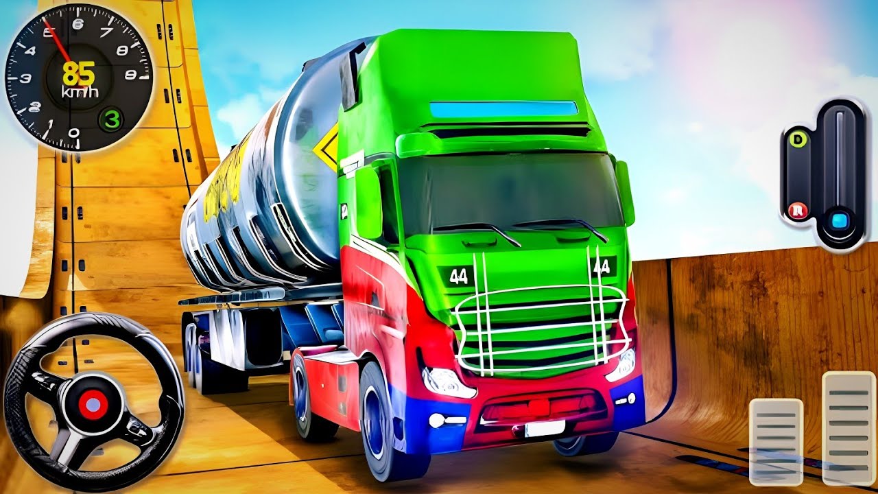 Impossible Truck Stunt Simulator || impossible car tracks 3d || Android gameplay