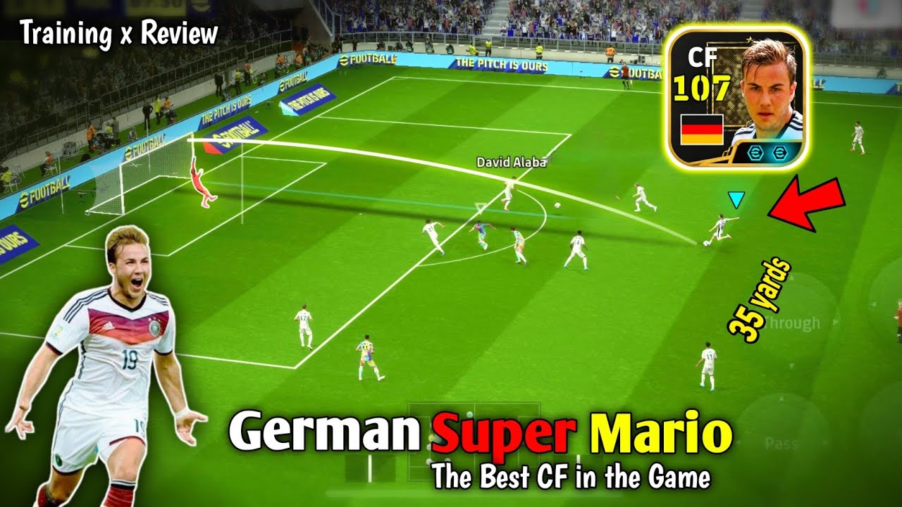 The German Super Mario G&ouml;tze 🫅🔥 New Epic Mario Gotze Review in eFootball 26 Mobile 🔥 Best CF is Here