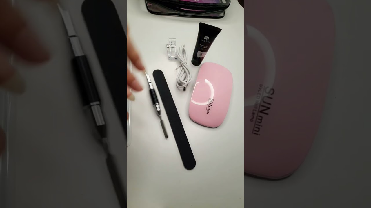 Easy Poly gel kit tutorial at home  ....طريقة استخدام البولي جل في المنزل