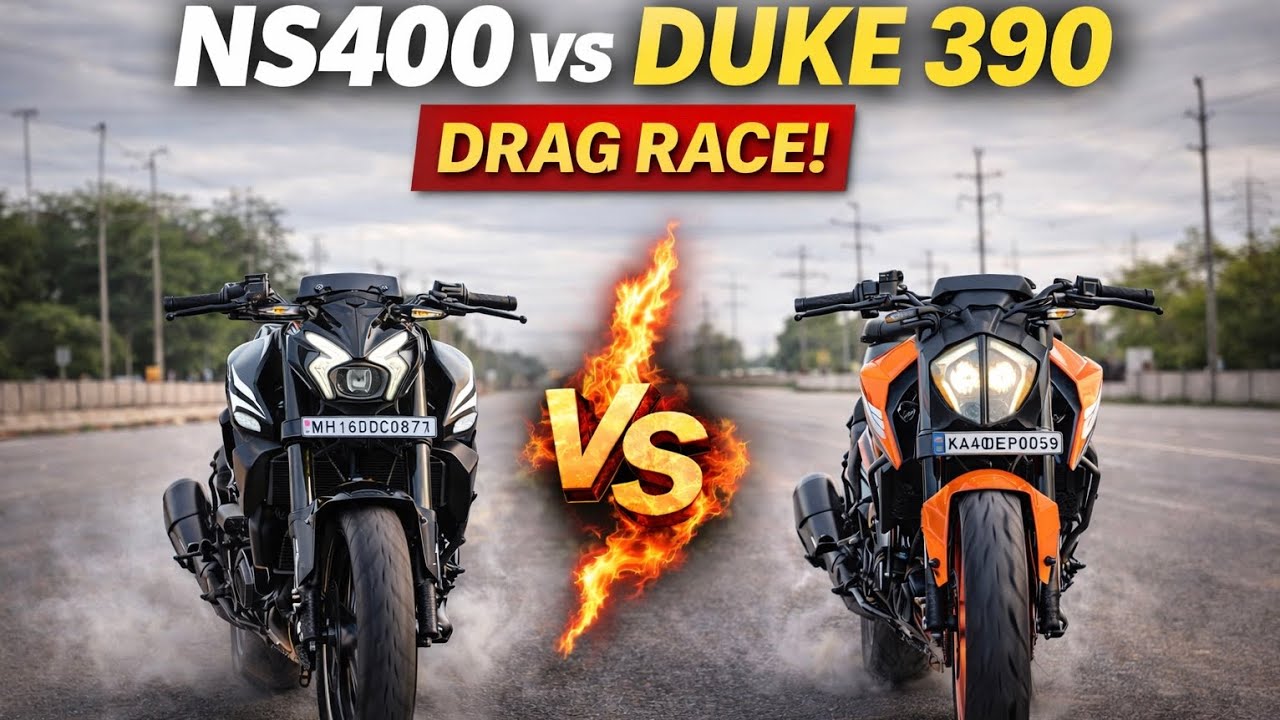 Ns400 Vs Duke 390 Drag race 🔥 [ Lokesh Vlogs ] 