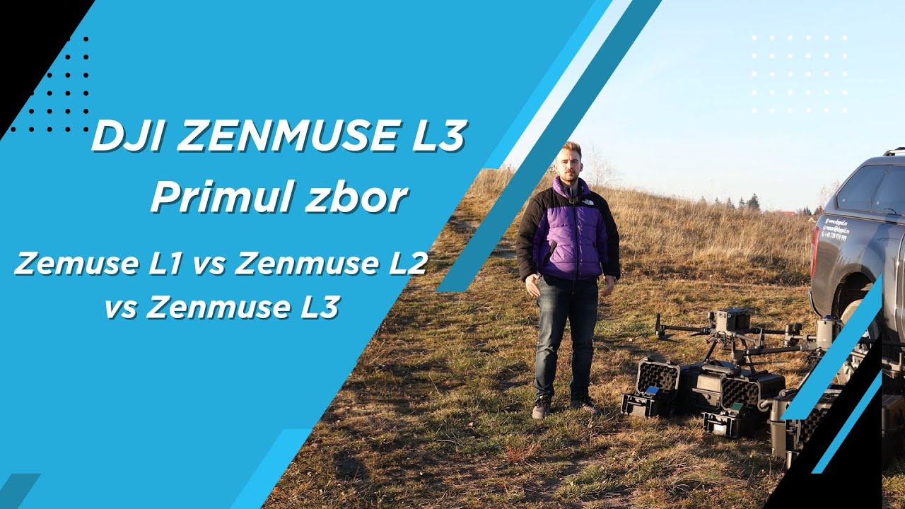 DJI Zenmuse L3 - Primul Zbor -  Comparatie Zenmuse L1 vs L2 vs L3 - SKYGRID.RO