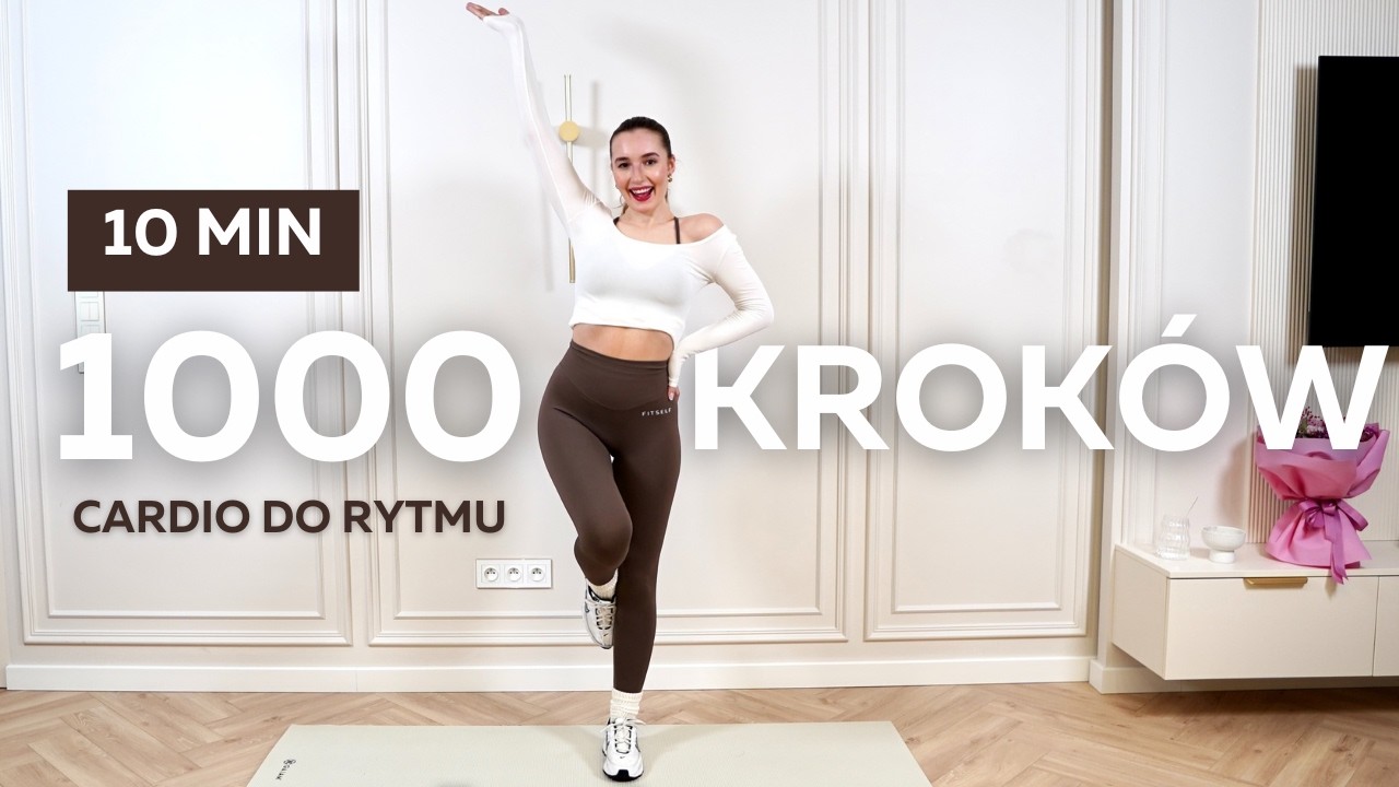 10 MIN CHODZONE CARDIO | 1000 Kroków, W Rytm Muzyki | Bez Sprzętu