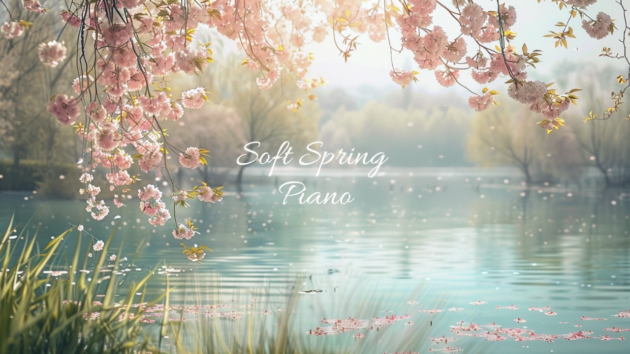 a gentle spring morning 🌸 cozy piano for studying,for work