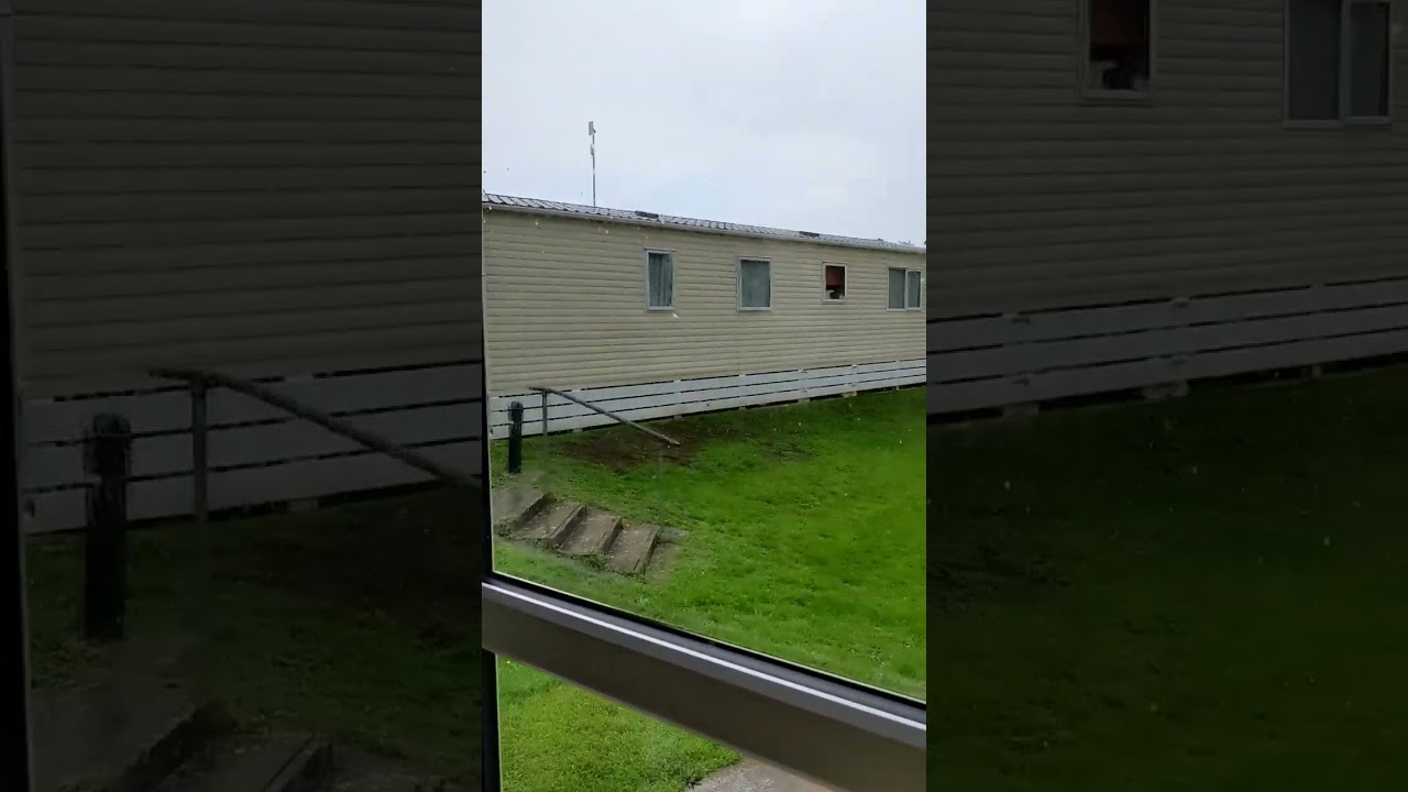 Rainy caravan holiday hoburne Devon bay goodrington 25/07/23