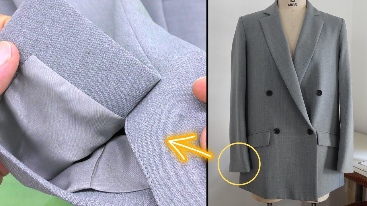 The best way to sew Jacket sleeves | Sewing Tips and Tricks