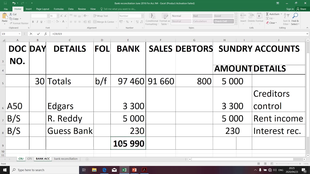 Financial Accounting N4 - (Bank Reconciliation - Part 2) - Mr. K. Modisane