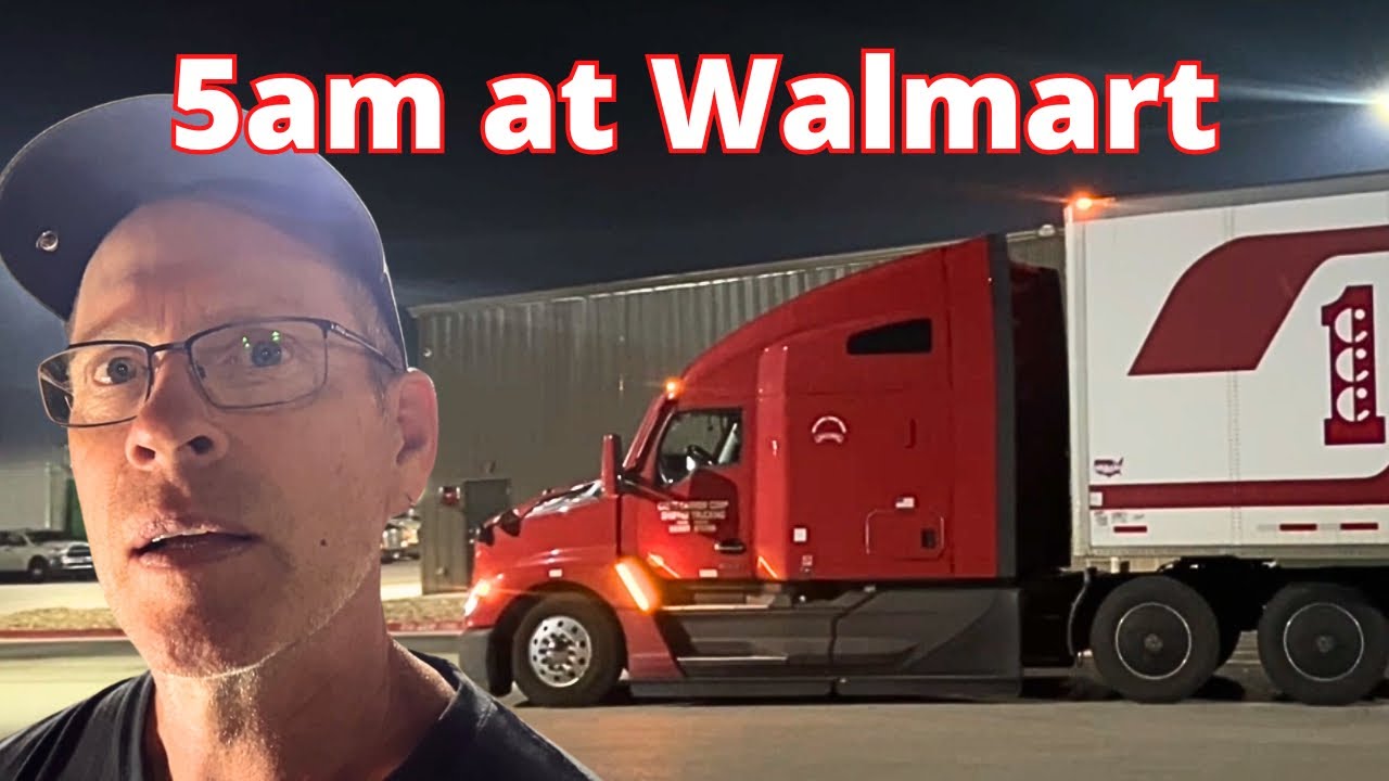 Грузоперевозки в темноте — Доставка из Walmart — Жизнь водителя грузовика и его жены