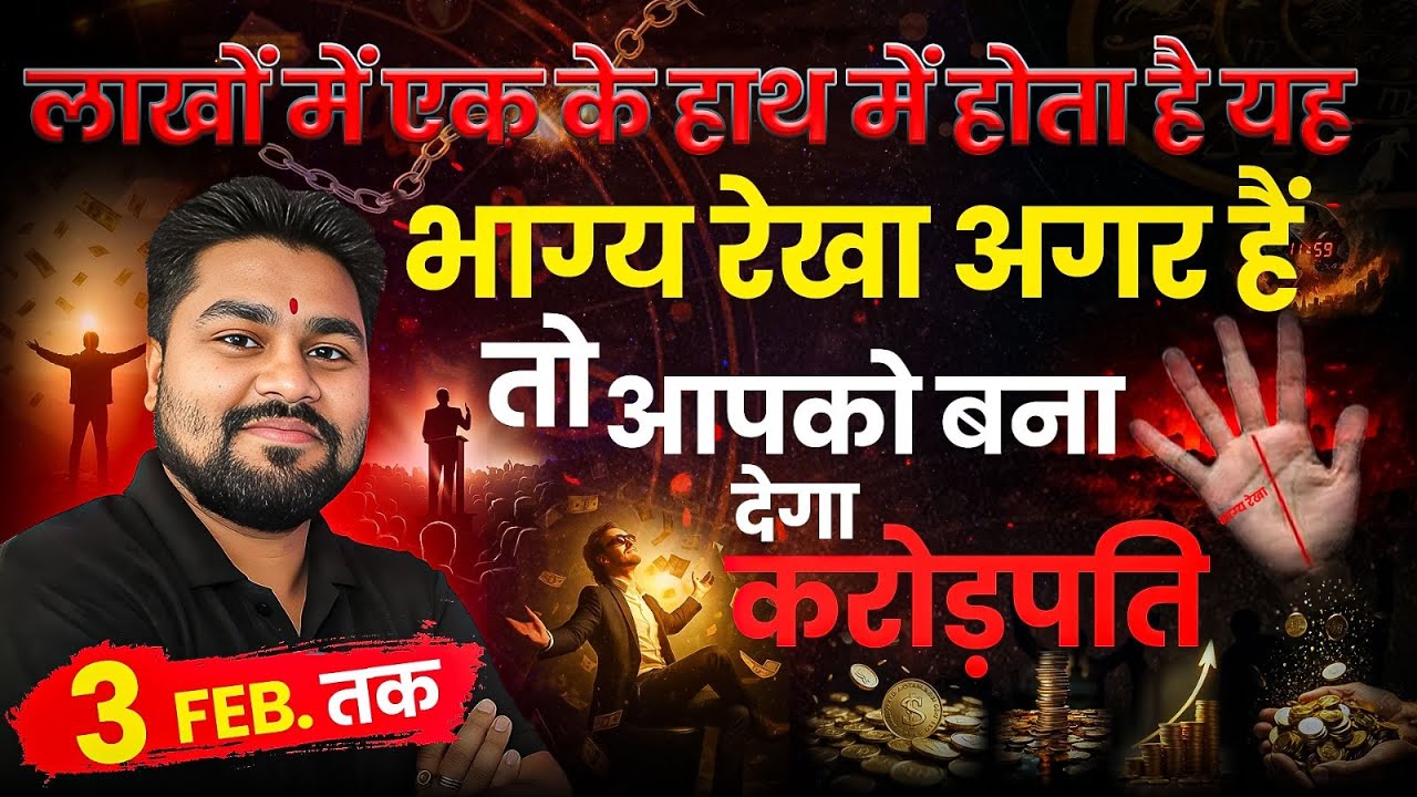 लाखो में एक के हाथ में होता है यह भाग्य रेखा |अगर है तो आपको बना सकता है आपको करोड़पति,Dr Raja Mishra
