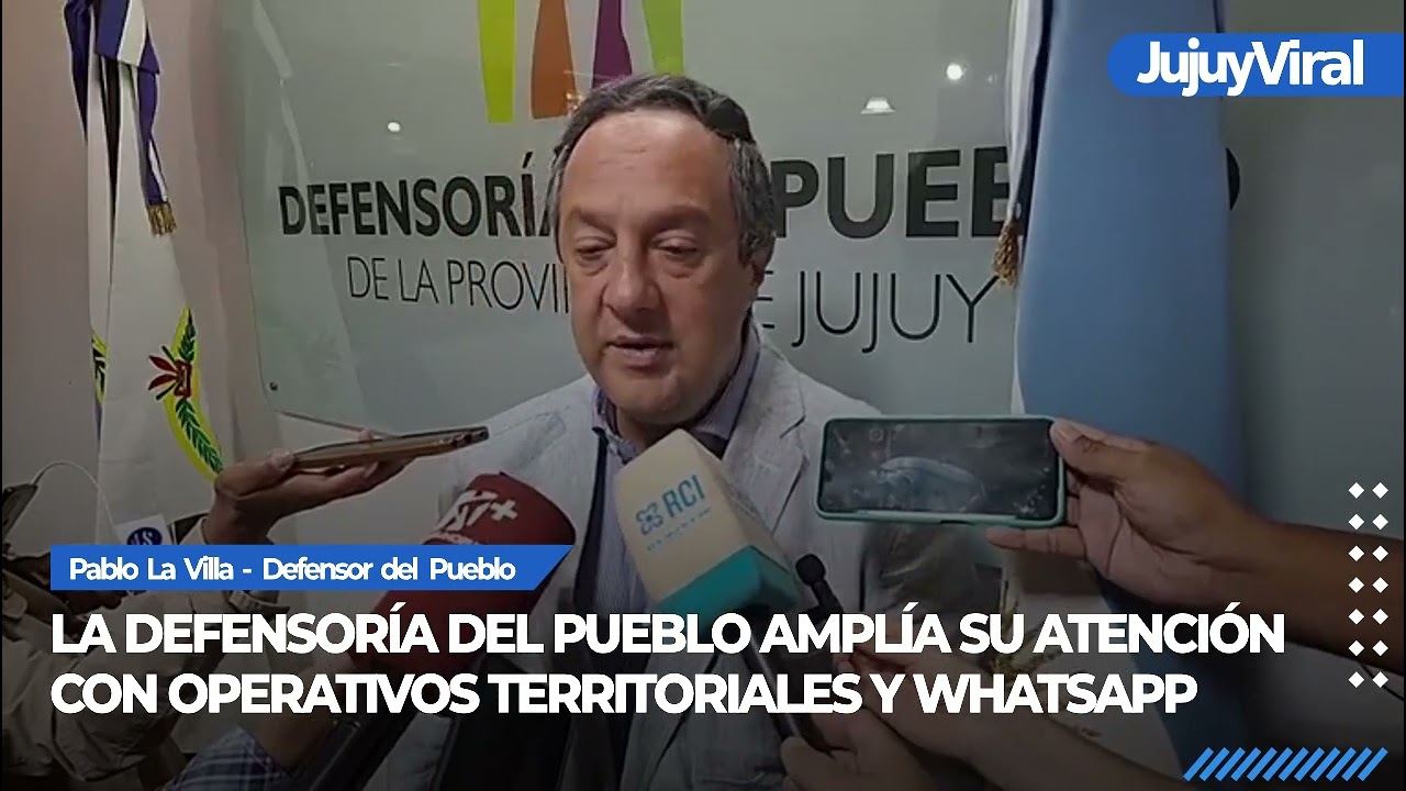 La Defensoría del Pueblo amplía su atención con operativos territoriales y WhatsApp