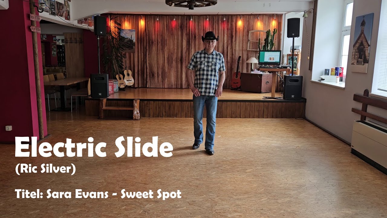 Line Dance ELECTRIC SLIDE (Ric Silver)  Teach / Dance
