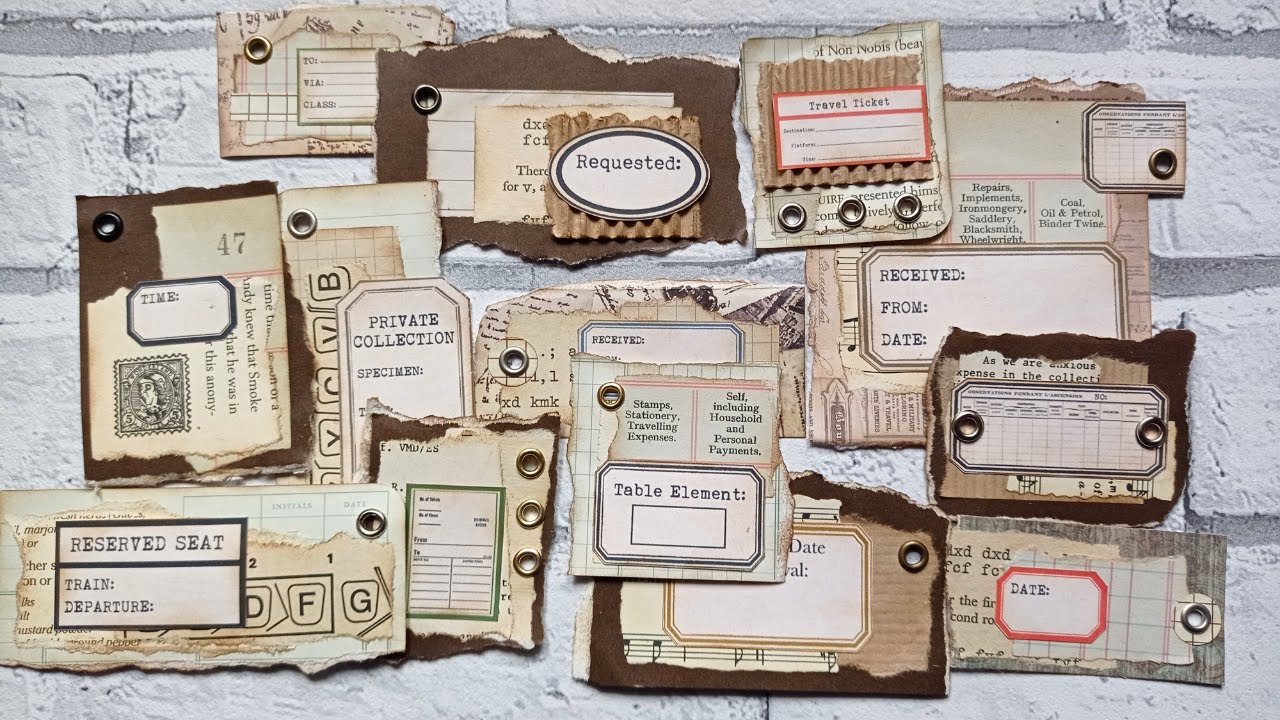 Scrap Label Clusters with a Twist - #msscrapbusters