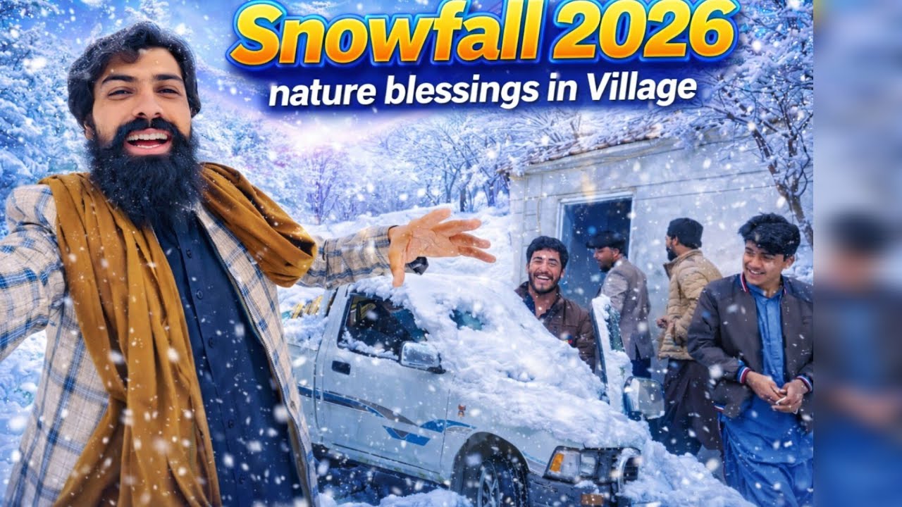Beautiful Scenes First Snowfall of Winter 2026|| Ispalinji Village Balochistan