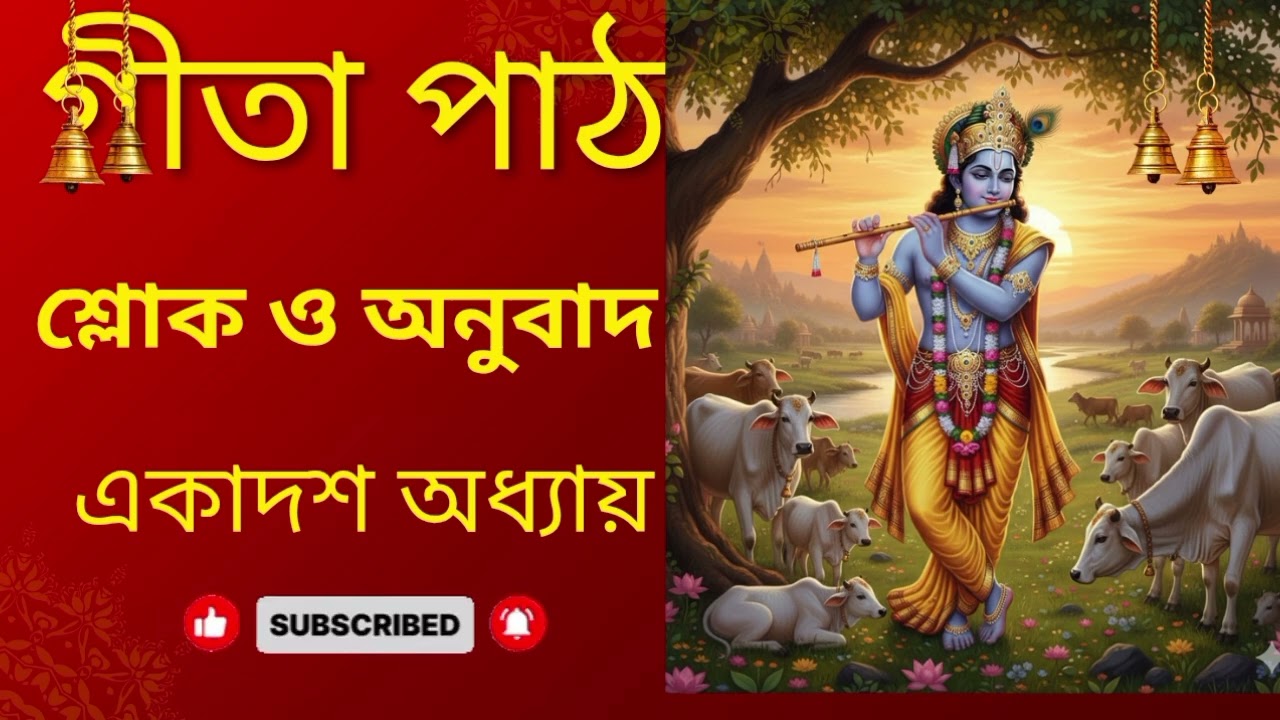 গীতা পাঠ_(Gita Path)_একাদশ অধ্যায়_প্রদর্শন দেবনাথ_বাংলা সরলার্থ সহ 🙏🙏🙏