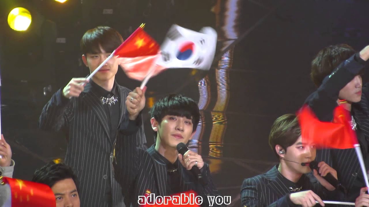 141126 한중가요제 EXO END 엔딩 ( D.O  focus )