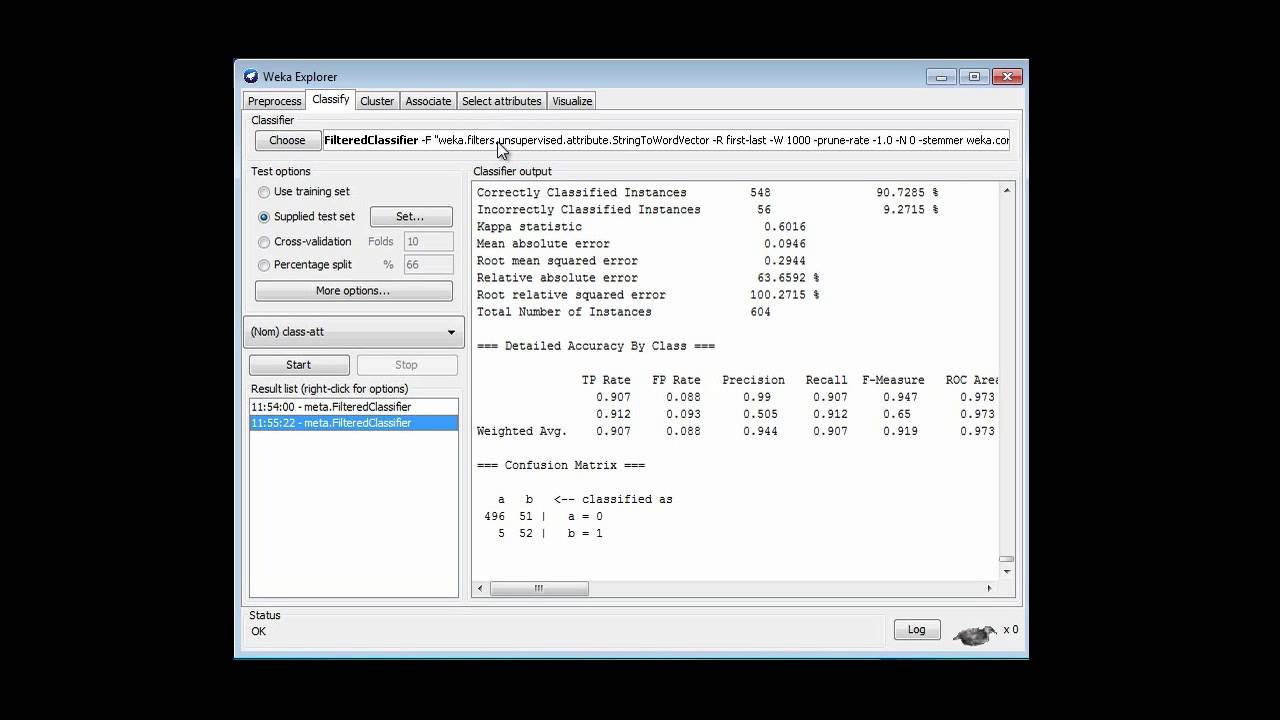 More Data Mining with Weka (2.6: Multinomial Naïve Bayes)