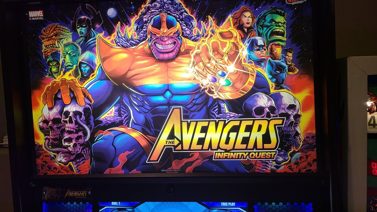 avengers infinity quest premium edition pinball machine
