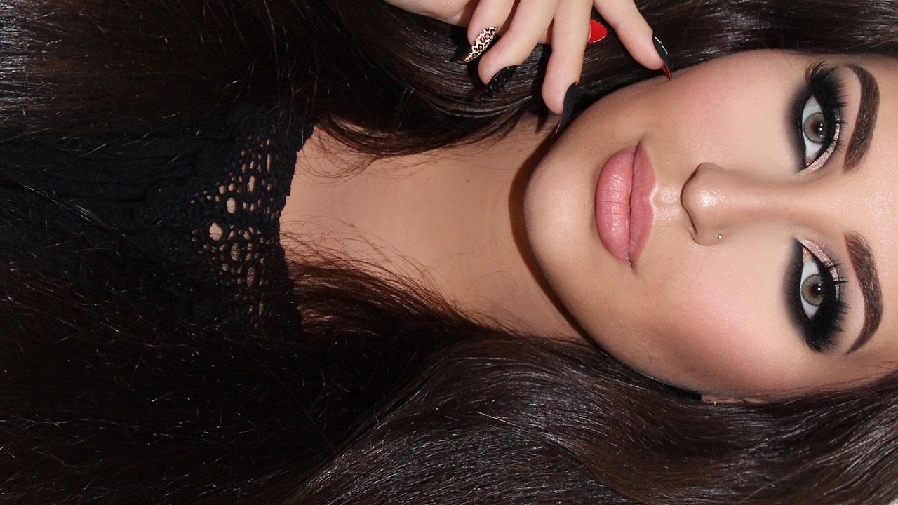 ♡ Dramatic Black & Pink Champagne Smokey Eyes Makeup Tutorial | Melissa Samways ♡