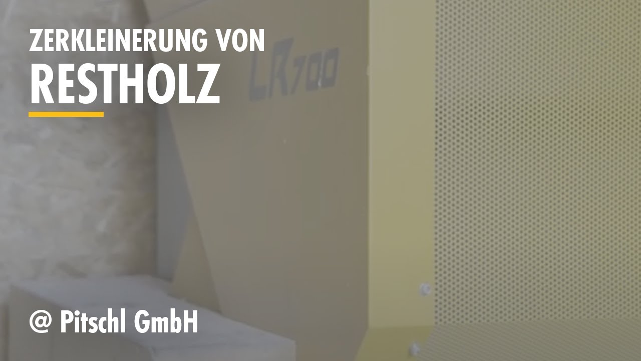Restholzzerkleinerung mit UNTHA LR700