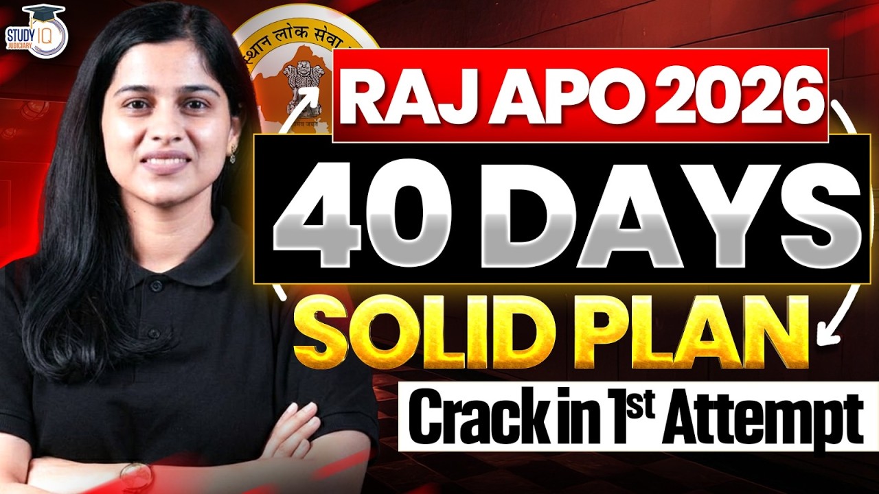 RAJAPO 2026: 40-Day Study Plan to Crack in Your 1st Attempt 1 | By Deeksha Choudhary