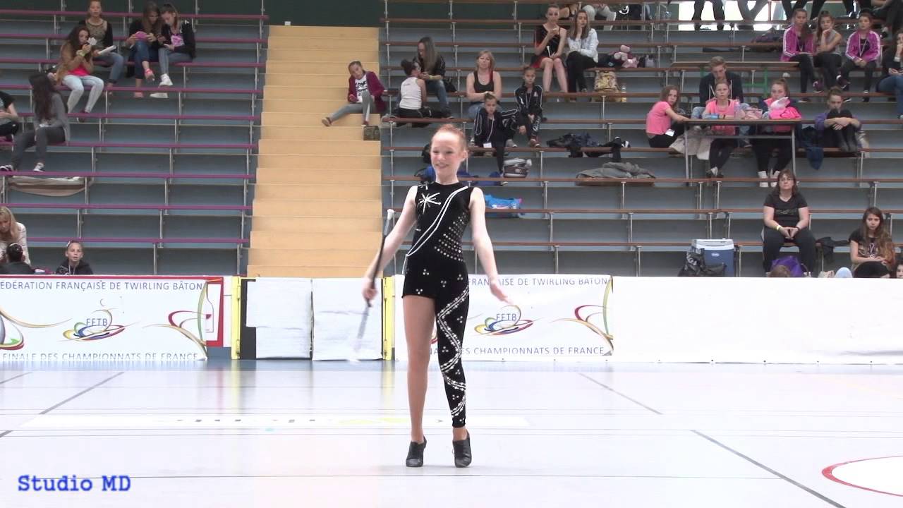 TWIRLING BATON FFTB - FINALE N3 2015 - Alison MIRAUX - Cadette - 1ère