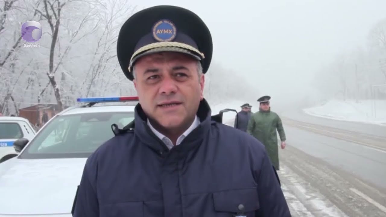 Muğanlı-İsmayıllı yolu buz bağlayıb, avtomobillərin hərəkəti çətinləşib