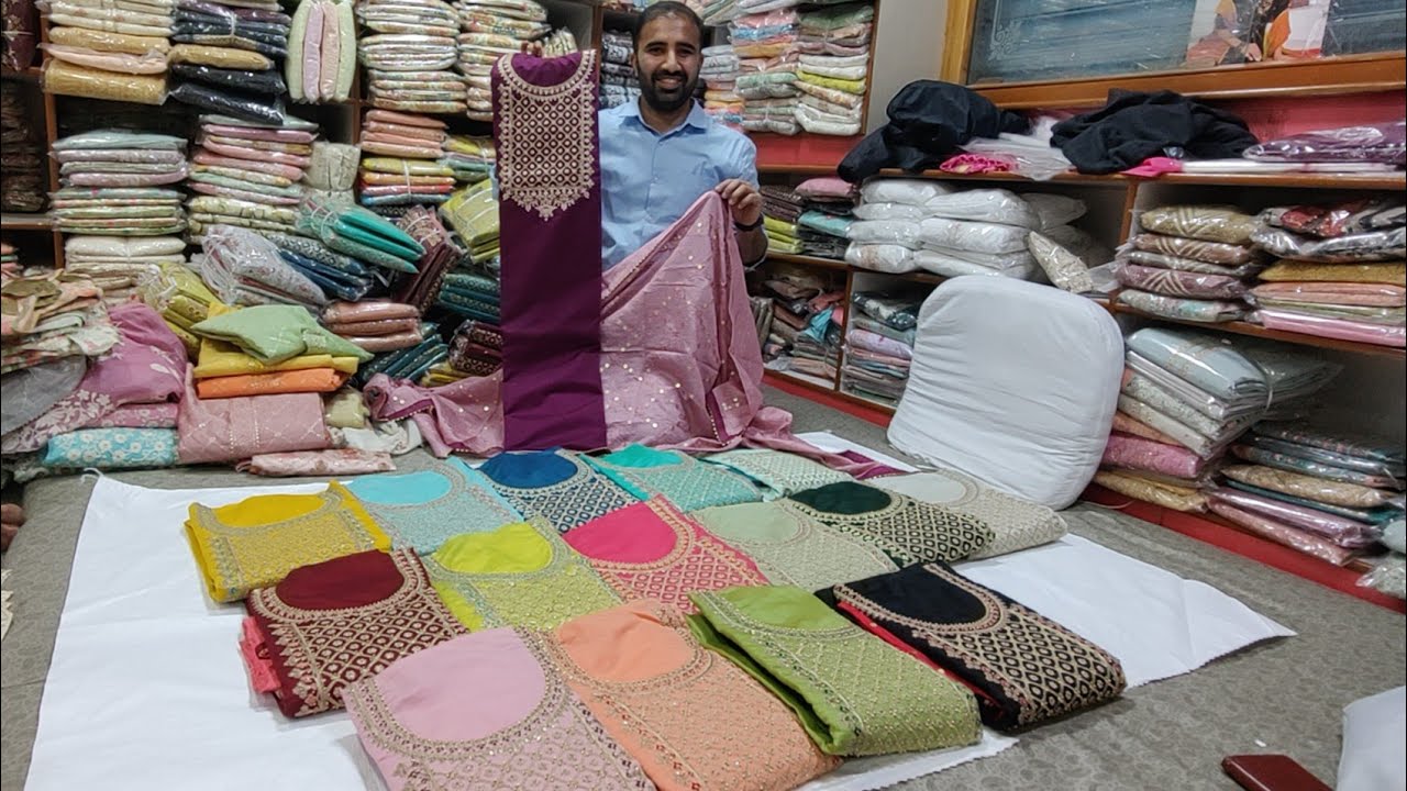 Chickpet Bangalore Wholesale Dress Materials | Chudidar Materials | Courier Available